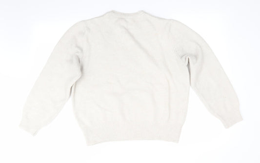 Peacocks Womens Ivory Pullover Jumper Size M - Pale Oatmeal Colour