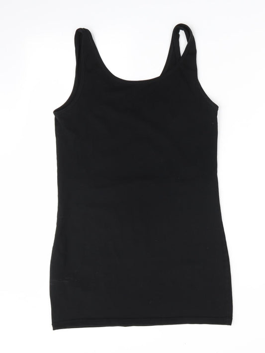 Papaya Womens Black T-Shirt Dress Size 10