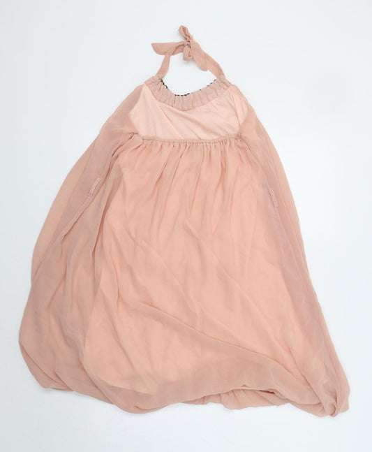 Fashion Union Womens Pink Tunic Tank Size M - Embellished Collar