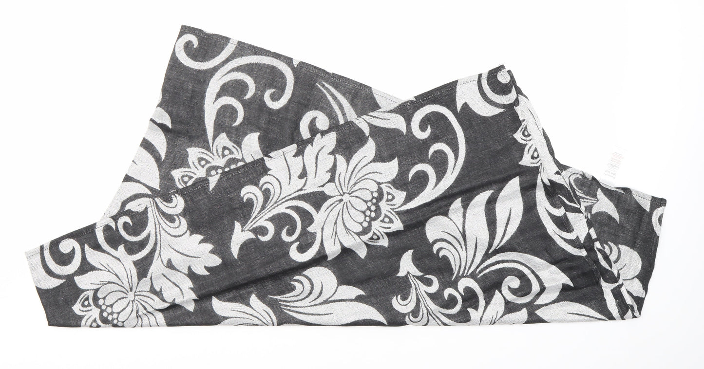 Bonmarché Unisex Silver Floral Scarf