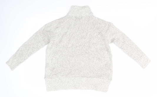 New Look Womens Grey Pullover Jumper Size S