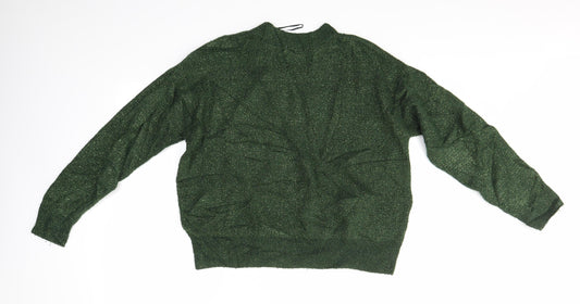 H&M Womens Green Pullover Jumper Size S