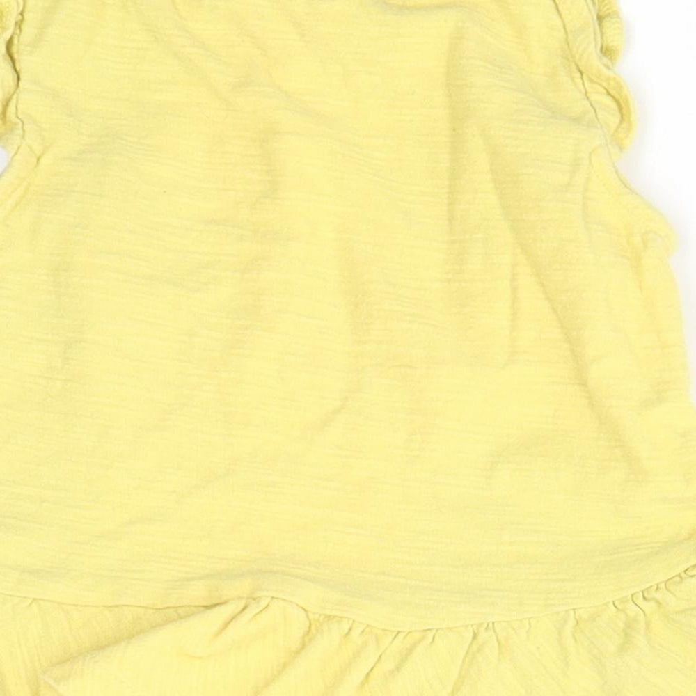 Mothercare Baby Yellow Basic Blouse Size 9-12 Months