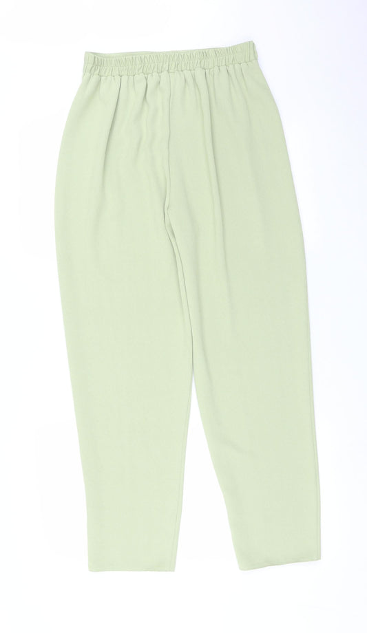 Preworn Womens Green Trousers Size 12 L28 in