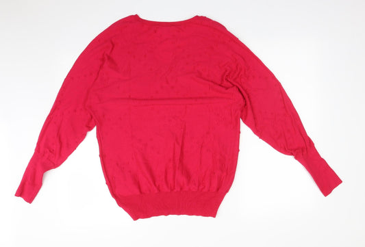 NEXT Womens Pink Polka Dot Basic T-Shirt Size S