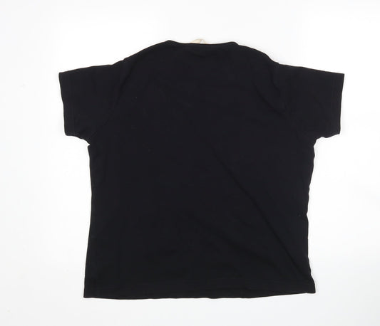 EWM Womens Black Basic T-Shirt Size L