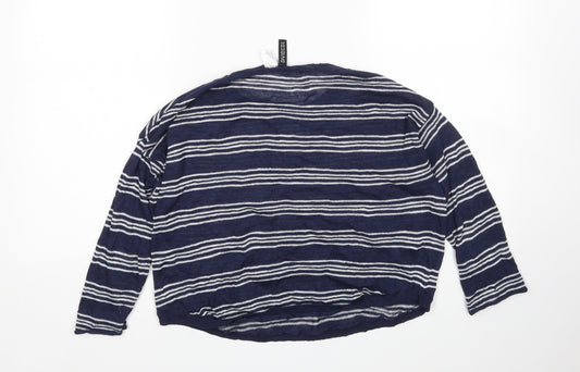 H&M Womens Multicoloured Striped Pullover Jumper Size S