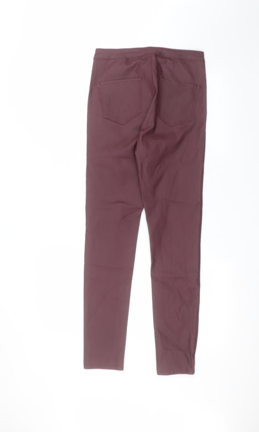 Estee Brown Womens Purple Trousers Size 12 L28 in