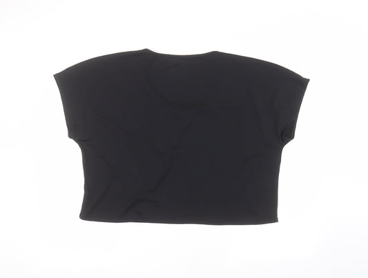 Matalan Womens Black Basic T-Shirt Size L