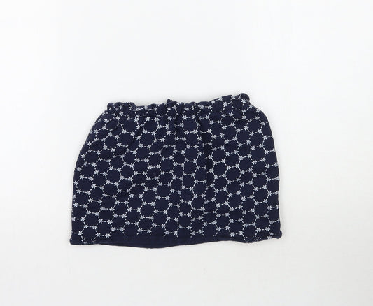 La Redoute Girls Blue Floral Mini Skirt Size 5-6 Years