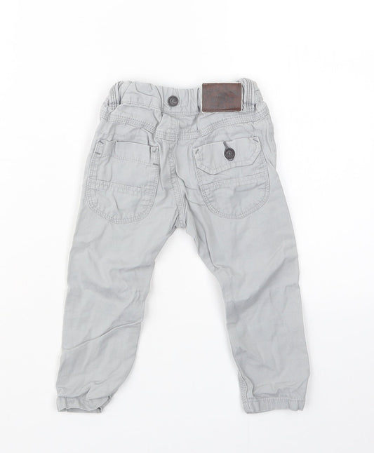 NEXT Boys Grey Capri Trousers Size 9-12 Months