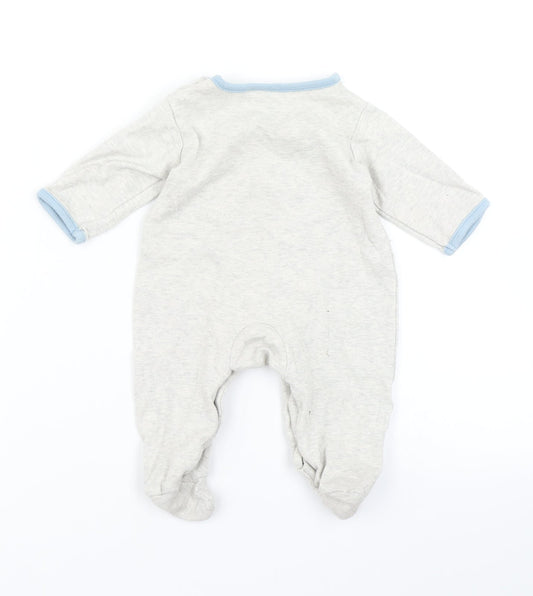 New Look Boys Grey Babygrow One-Piece Size 0-3 Months