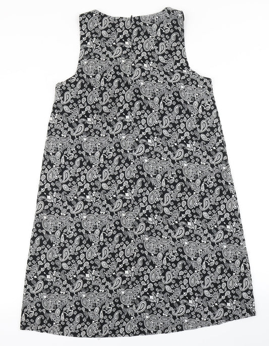 Noisy may Womens Black Paisley A-Line Size S