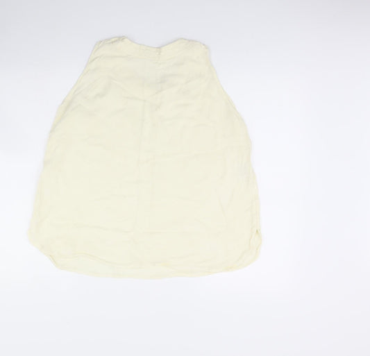 Nightingales Womens Yellow Basic Tank Size L