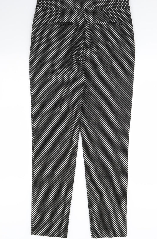 Dorothy Perkins Womens Black Polka Dot Trousers Size 14 L31 in
