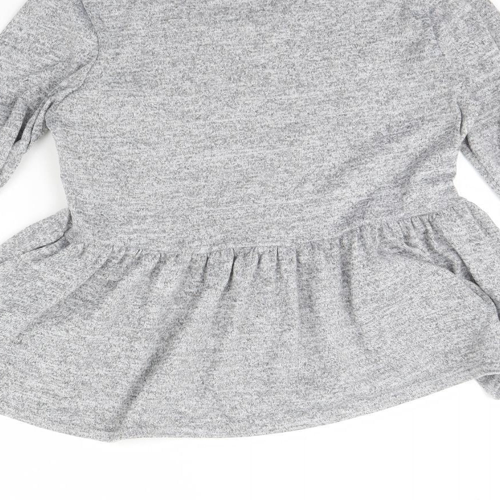 Boohoo Womens Grey Pullover Jumper Size 8