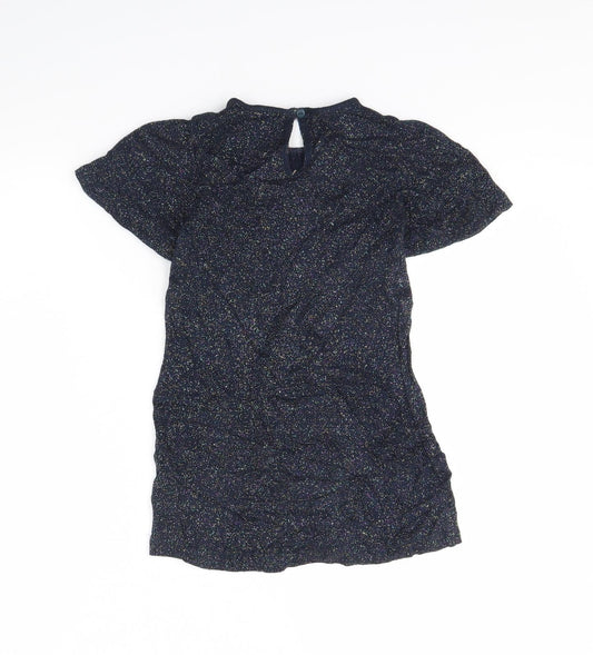 NEXT Girls Blue T-Shirt Dress Size 4 Years