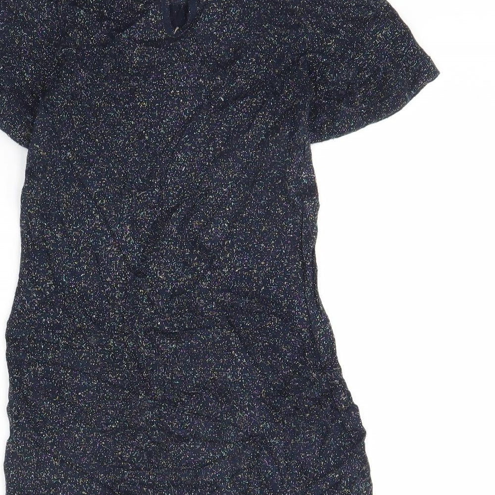 NEXT Girls Blue T-Shirt Dress Size 4 Years