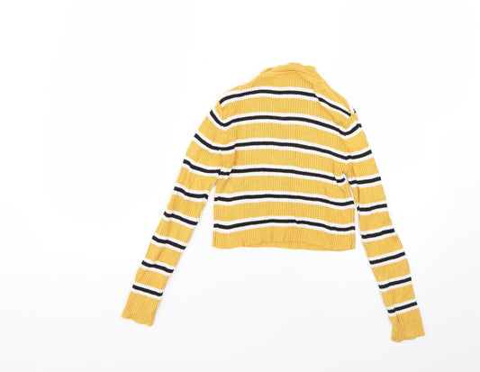 miss evie Girls Multicoloured Striped Pullover Jumper Size 7-8 Years