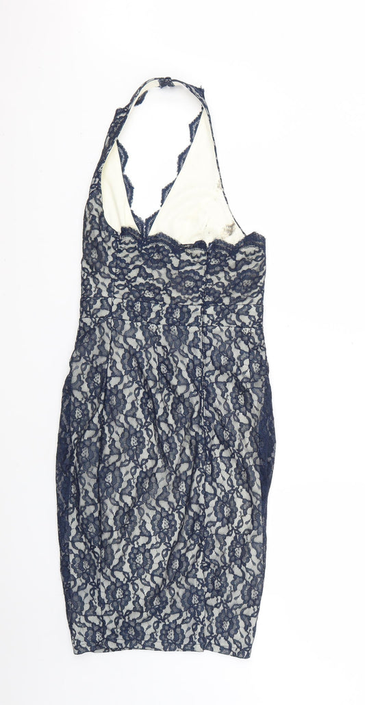 Lipsy Womens Blue Bodycon Size 8