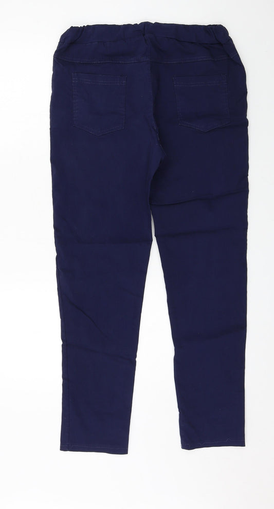 Preworn Womens Blue Trousers Size 34 in L28 in