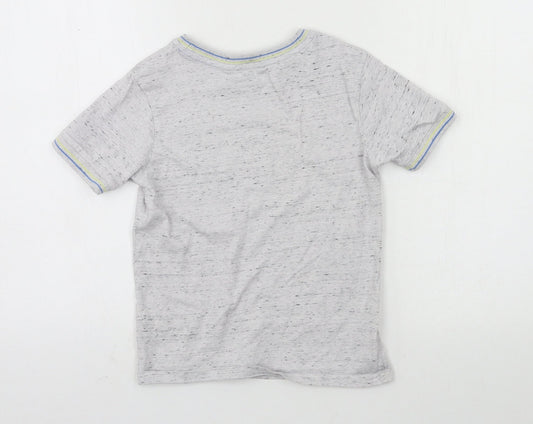 George Boys Grey Jersey Basic T-Shirt Size 6-7 Years