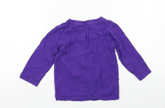 NEXT Girls Purple Jersey Basic T-Shirt Size 12-18 Months - Rad Like Dad