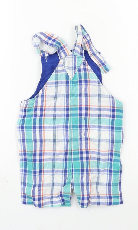 Beebay Girls Blue Plaid Dungaree One-Piece Size 3 Years