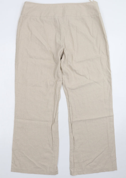 Debenhams Womens Grey Trousers Size 16 L28 in