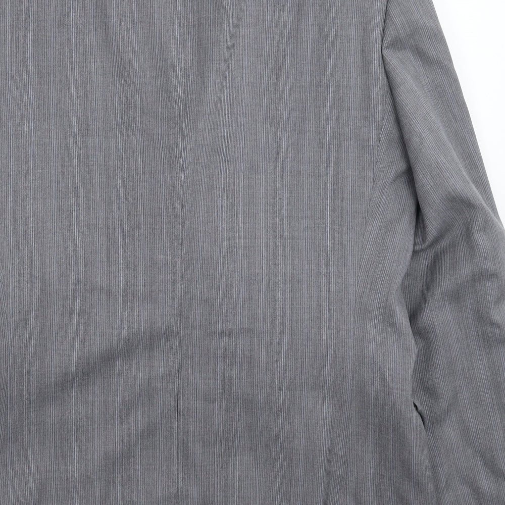 Autograph Mens Grey Striped Jacket Suit Jacket Size 38