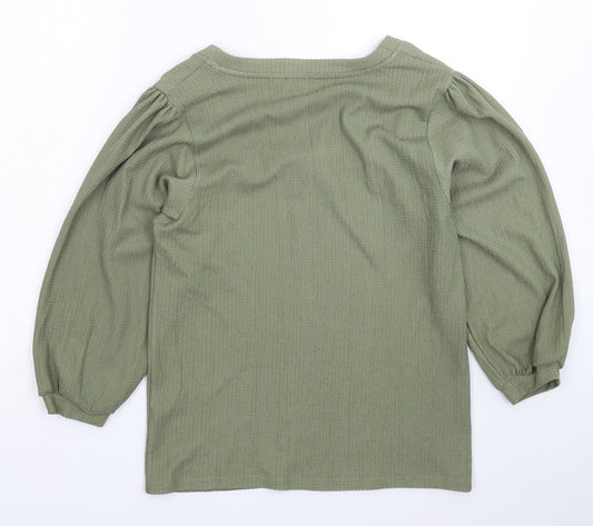 Principles Womens Green Knit Pullover Jumper Size 12