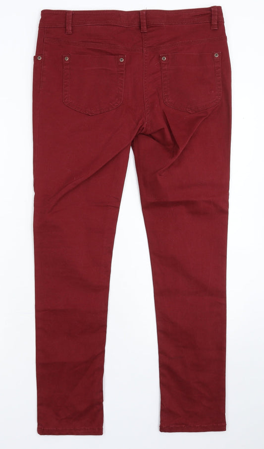 NEXT Womens Brown Denim Skinny Jeans Size 10 L30 in
