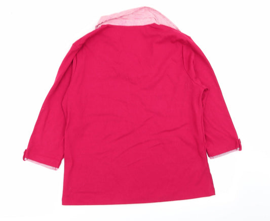 tigi Womens Red Basic Polo Size 14