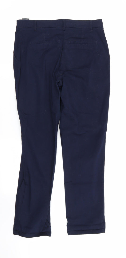 Buffalo Womens Blue Chino Trousers Size 10 L30 in