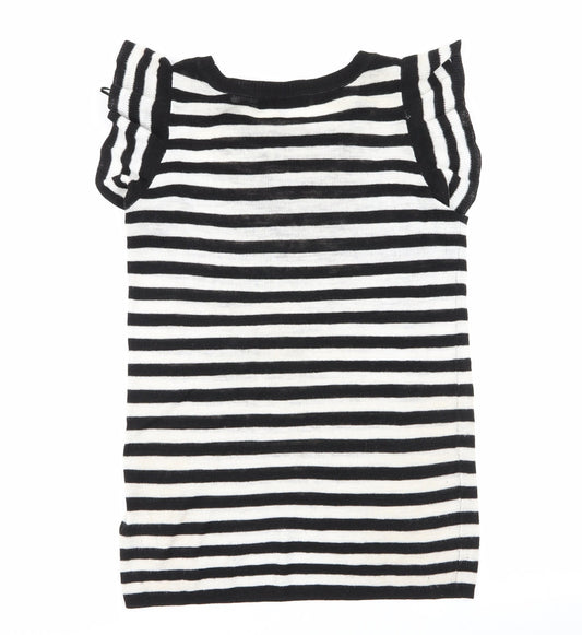 NEXT Womens Multicoloured Striped Basic T-Shirt Size 8