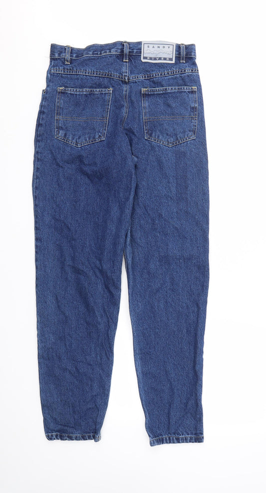 Sandy RIVER Womens Blue Straight Jeans Size 8 L30 in
