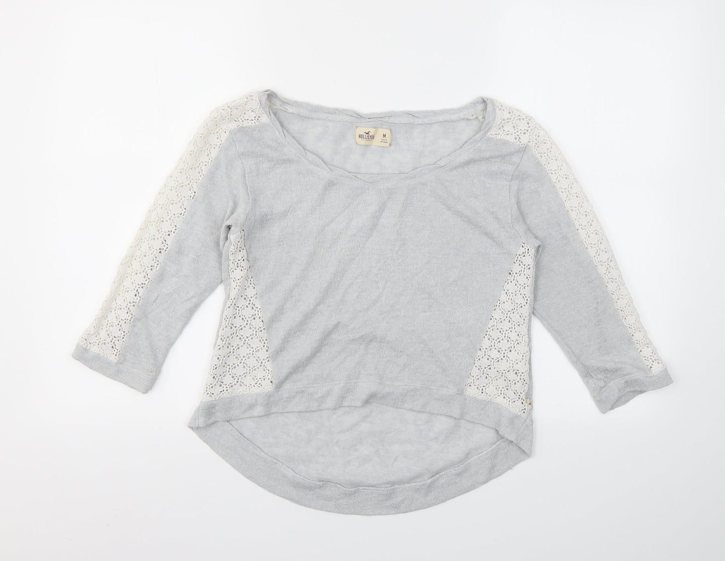 Hollister Womens Grey Pullover Sweatshirt Size M
