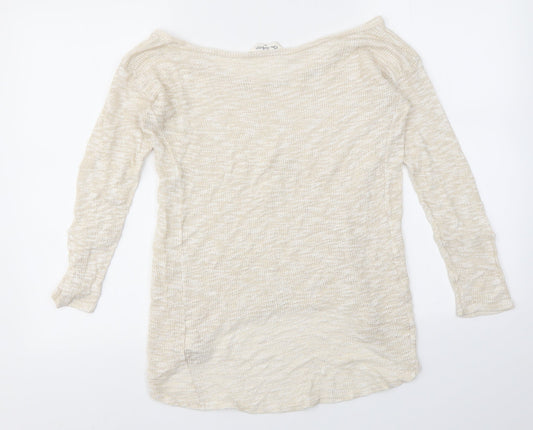 Miss Selfridge Womens Gold Pullover Jumper Size 10
