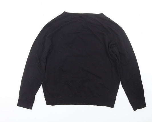 H&M Womens Black Pullover Sweatshirt Size XS