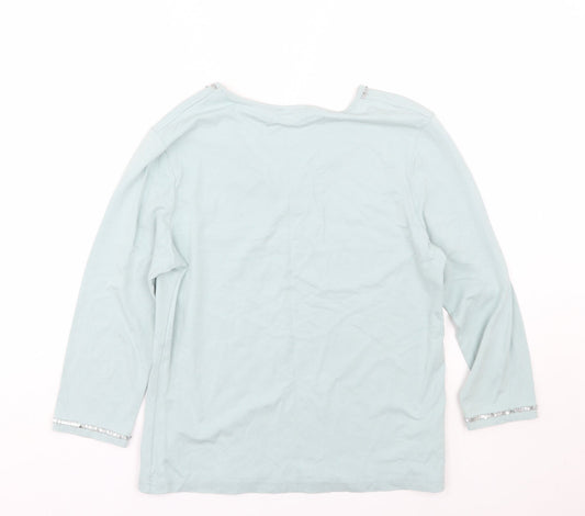 CC Womens Blue Basic T-Shirt Size M