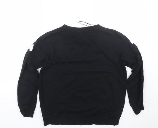 H&M Womens Black Pullover Sweatshirt Size XS