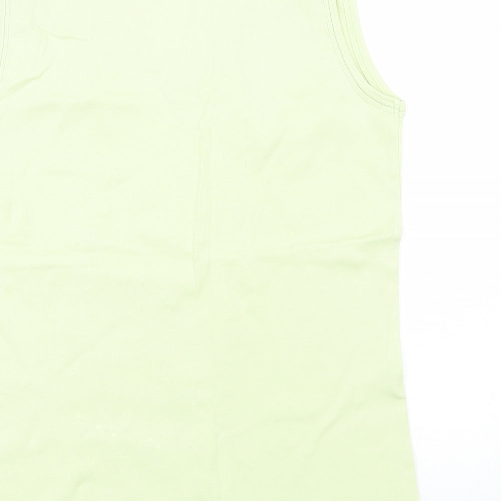 Editions Womens Green Floral Basic Tank Size M