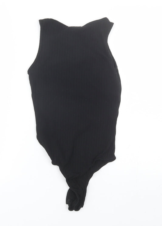 PRETTYLITTLETHING Womens Black Catsuit One-Piece Size 6