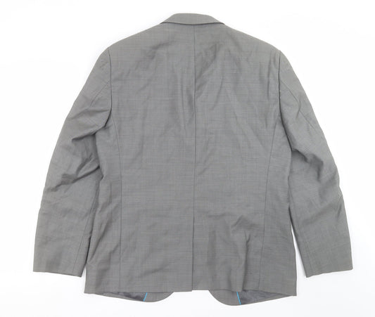 Urbane Mens Grey Jacket Suit Jacket Size 40