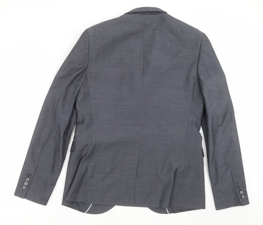 Topman Mens Blue Jacket Suit Jacket Size 40