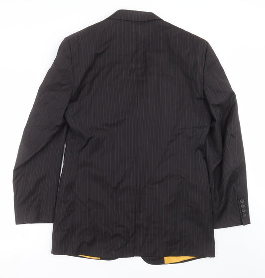 The duffer Mens Black Striped Jacket Suit Jacket Size 40