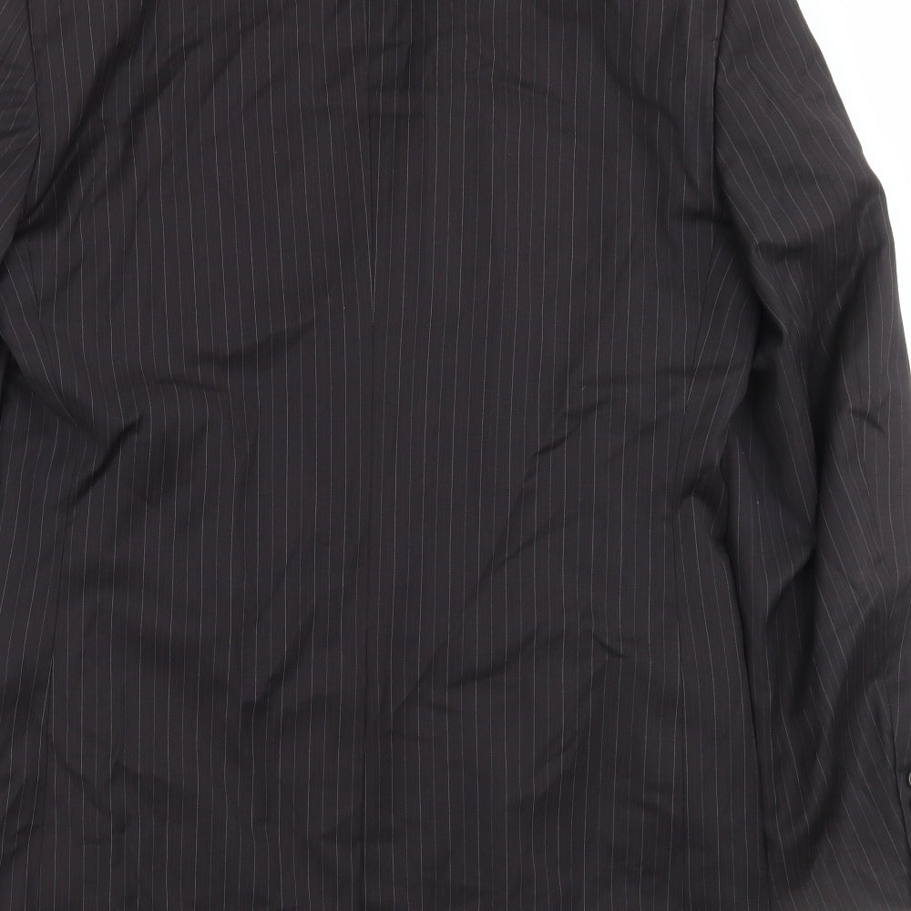The duffer Mens Black Striped Jacket Suit Jacket Size 40