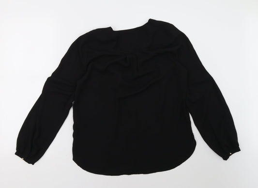 Very Womens Black Basic Blouse Size 12