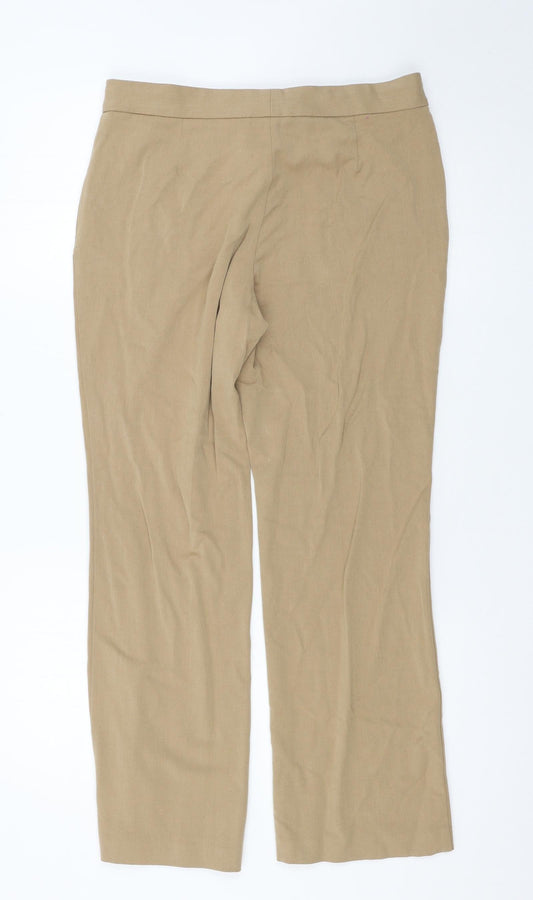 Marks and Spencer Womens Beige Trousers Size 12 L27 in