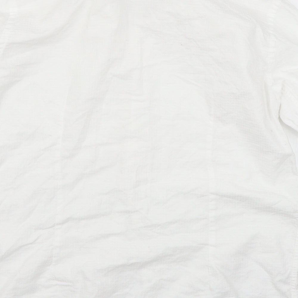 Cedar Wood State Mens White Button-Up Size 15.5